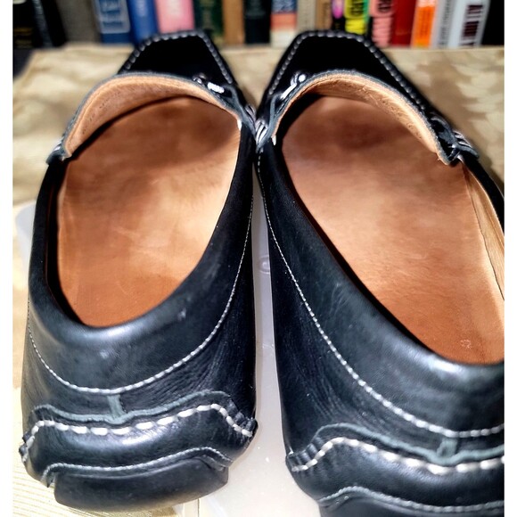 Men's 1901 Black Leather Bit Driving Shoes Loafers Casual Slip-on 10M - Picture 13 of 15